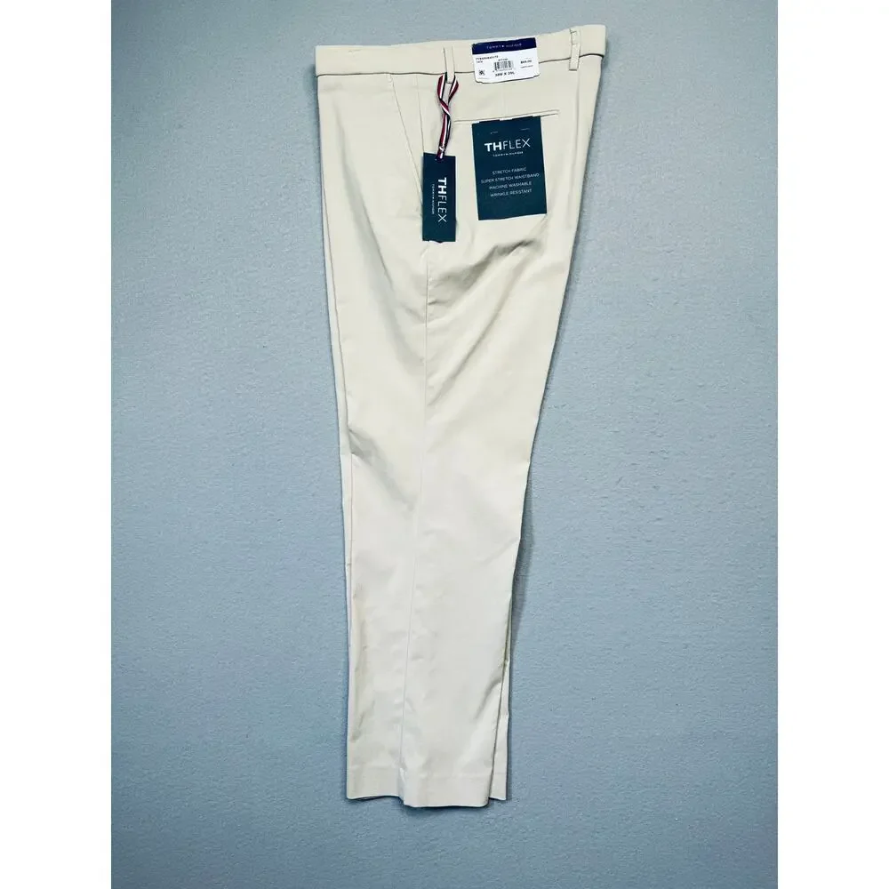 Tommy Hilfiger Men's Modern-Fit Solid Dress Pants - Butter 38x29 $95